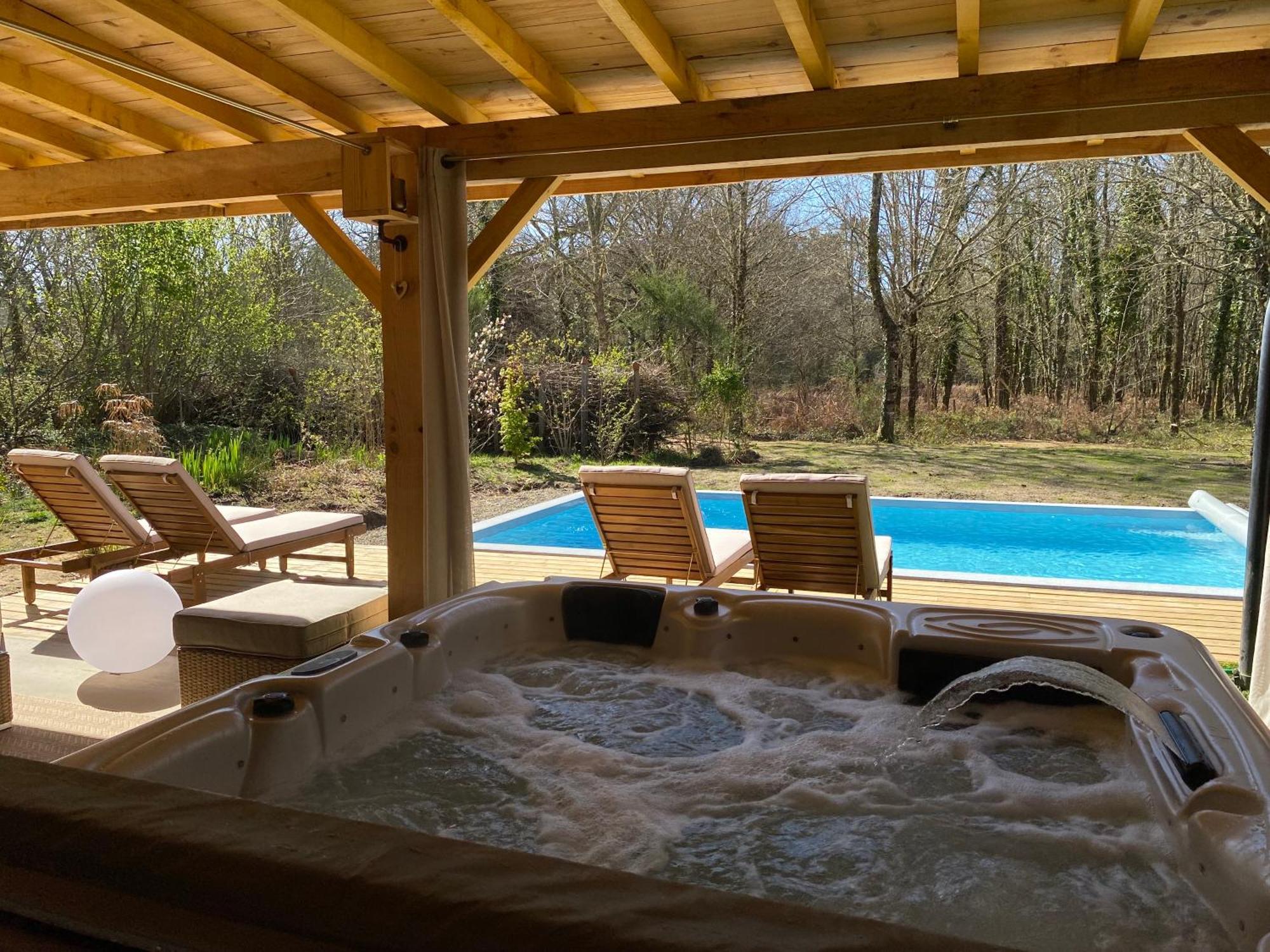 Gites & Spa De Charme " Ploum" Pouydesseaux Exterior foto