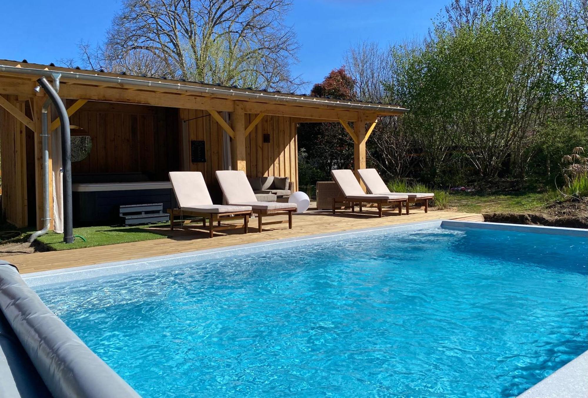 Gites & Spa De Charme " Ploum" Pouydesseaux Exterior foto