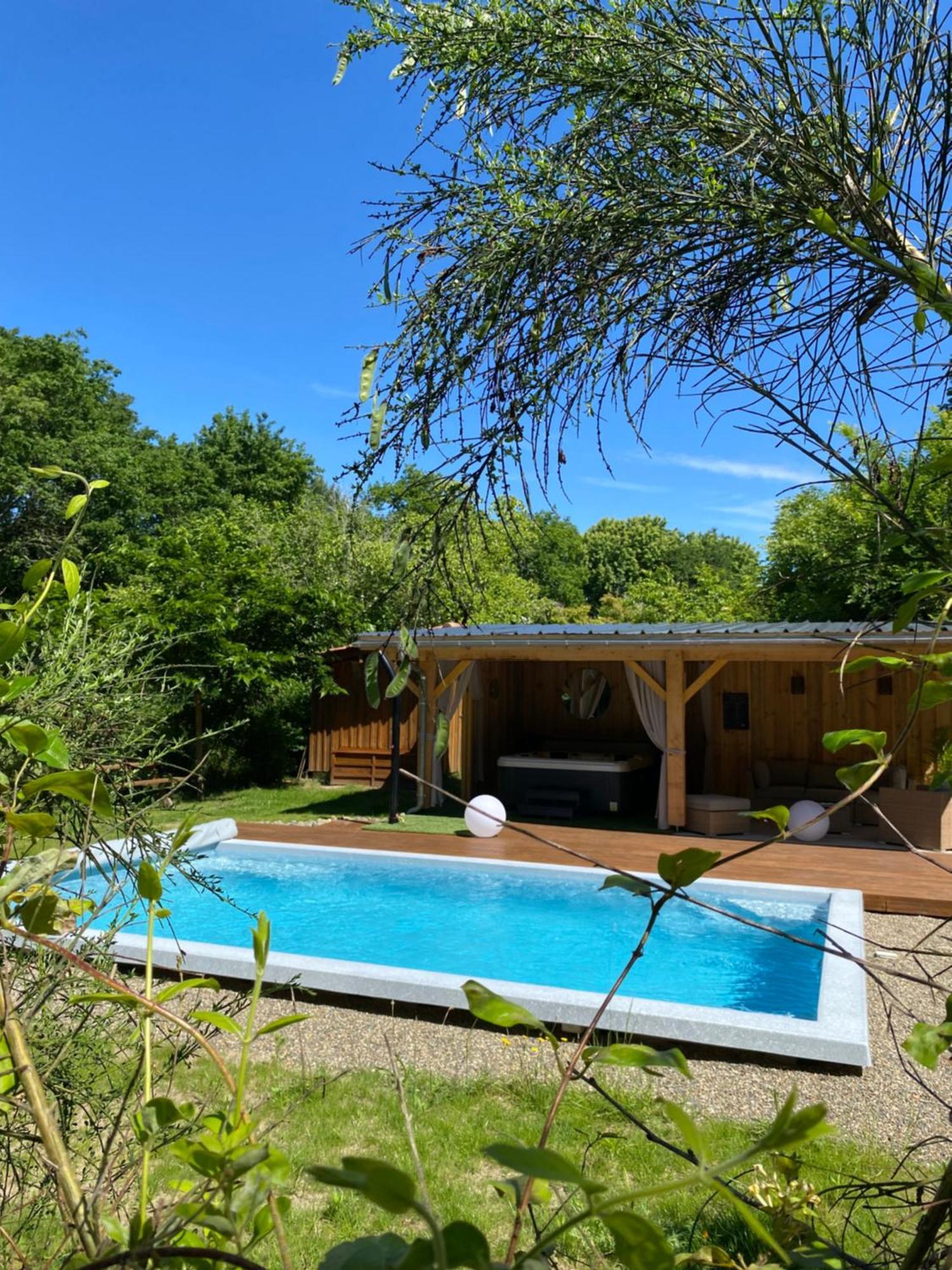 Gites & Spa De Charme " Ploum" Pouydesseaux Exterior foto